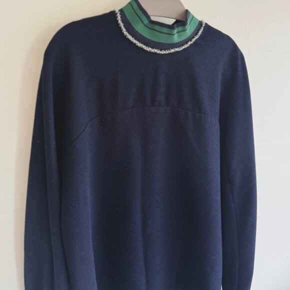 Zara Navy Top with Beaded Details - Picture 2 of 5